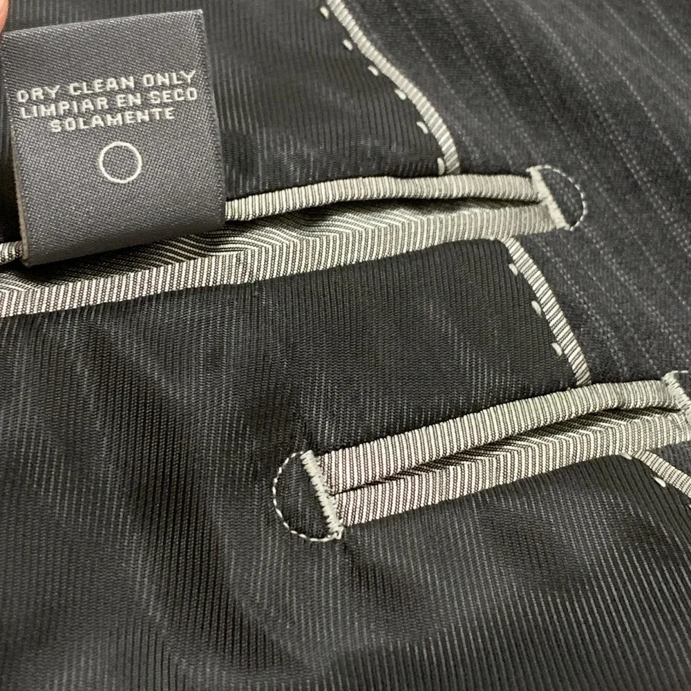 Perry Ellis Portfolio Men's‎ 36S Pinstripe 2-Button Gray Wool Blazer Suit Jacket